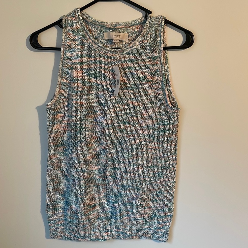 Loft space dye sweater tank